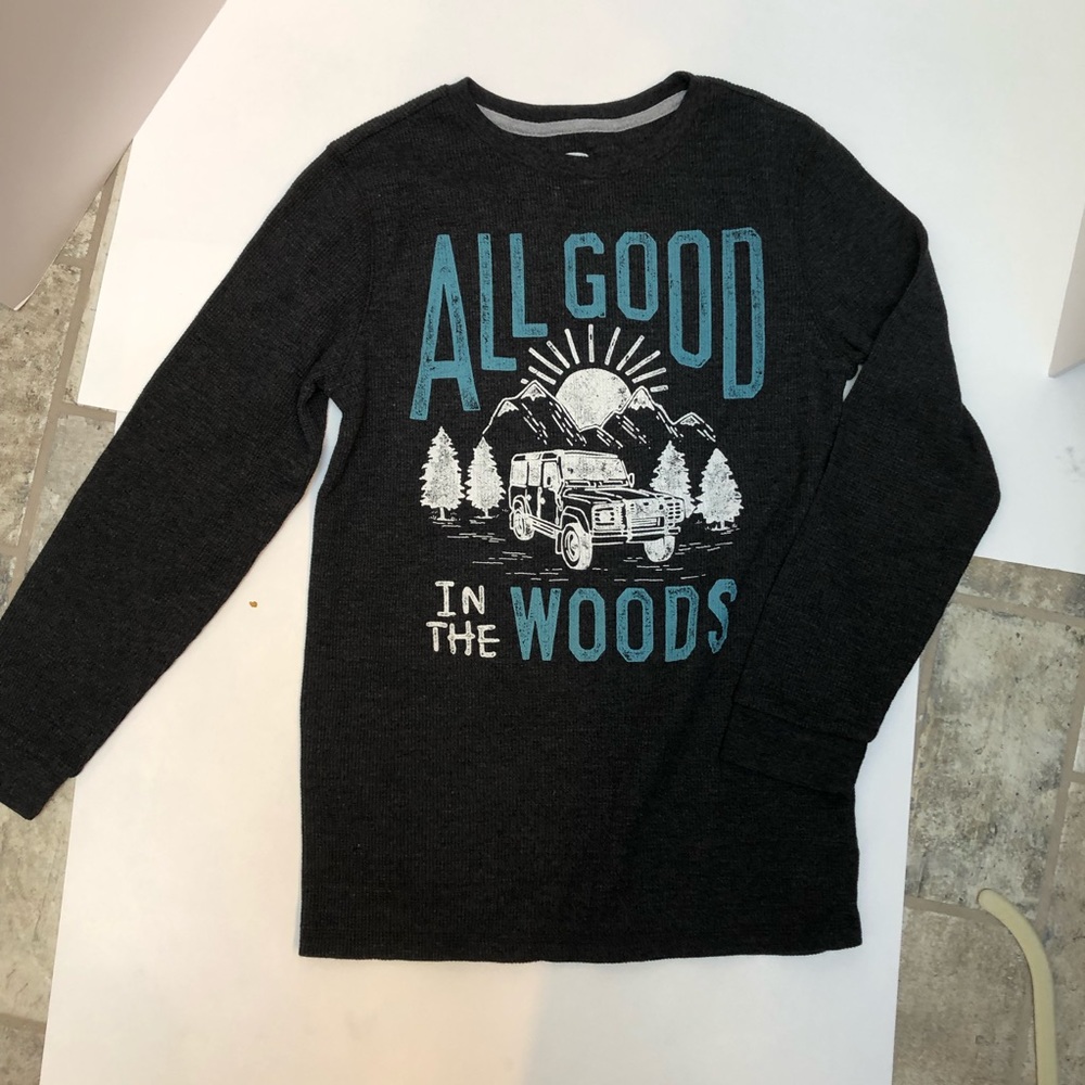 Old Navy boys Thermal Long Sleeve T-shirt Large